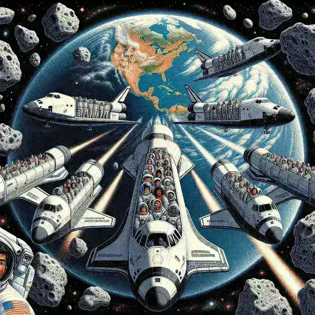 "NASA officials and international partners discuss asteroid exploration collaboration during a press conference, highlighting the new partnership aimed at advancing space science and technology."